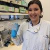 Becky in the lab